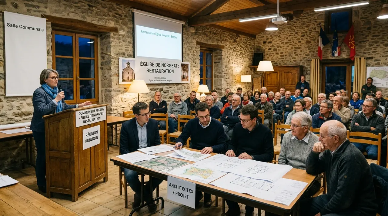 Civic meeting and democratic assembly of association members in Miglos